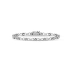 Diamond bar brooch on a white background