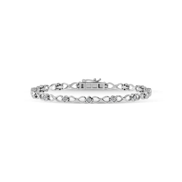 Diamond bar brooch on a white background