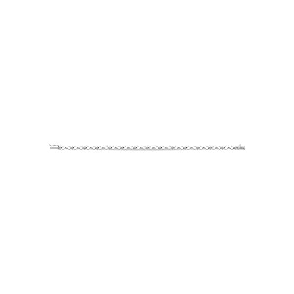 Metal strap with rivets on a white background
