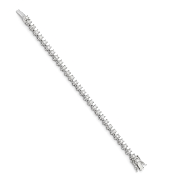 10K White Gold Diamond 2 Ct.Tw. Tennis Bracelet