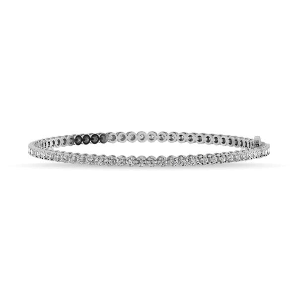 10K White Gold Diamond 1 Ct.Tw. Tennis Bracelet