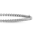 Diamond tennis bracelet on a white background