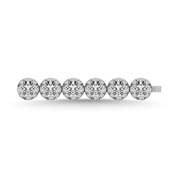 Diamond earring on a white background