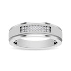 Men's 10K White Gold Diamond 1/10 Ct.Tw. Ring