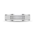 Men's 10K White Gold Diamond 1/10 Ct.Tw. Ring