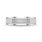Men's 10K White Gold Diamond 1/10 Ct.Tw. Ring