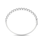 14K White Gold Diamond 1 Ct.Tw. Bangle