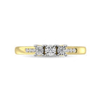 10K Yellow Gold Diamond 1/4 CtTw. Engagement Ring