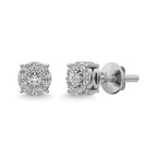 Sterling Silver Diamond 1/20 Ct.Tw. Fashion Stud Earrings