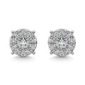 Sterling Silver Diamond 1/20 Ct.Tw. Fashion Stud Earrings