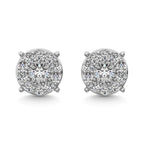 Sterling Silver Diamond 1/20 Ct.Tw. Fashion Stud Earrings