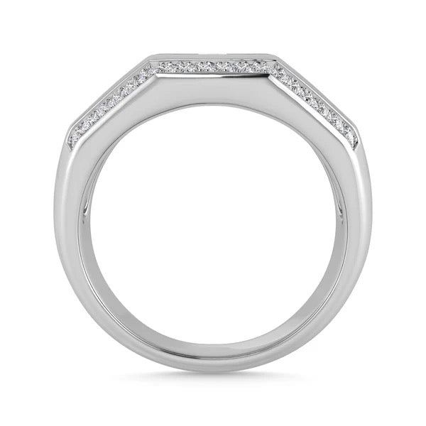 Men’s 14K White Gold Diamond 1 Ct.Tw. Fashion Ring