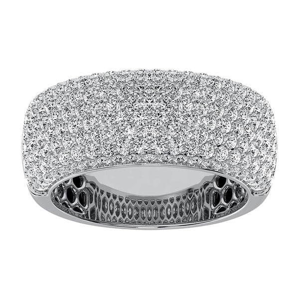 Men’s 14K White Gold Diamond 1/2 Ct.Tw. Pave Set Band