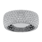Men’s 14K White Gold Diamond 1/2 Ct.Tw. Pave Set Band