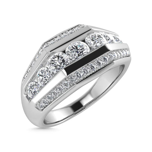 Men’s 14K White Gold Diamond 1 Ct.Tw. Fashion Ring