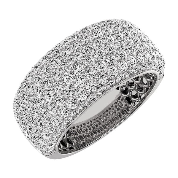 Men’s 14K White Gold Diamond 1/2 Ct.Tw. Pave Set Band