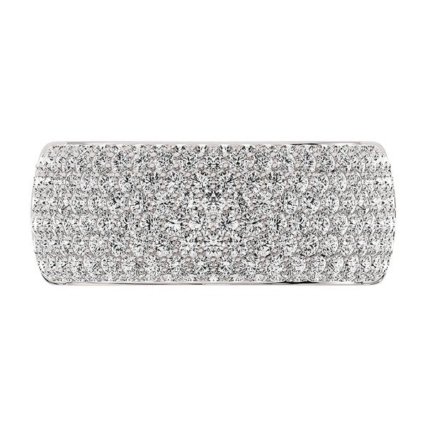 Men’s 14K White Gold Diamond 1/2 Ct.Tw. Pave Set Band