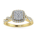 10K Yellow Gold Diamond 1/2 Ct.Tw. Engagement Ring