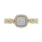 10K Yellow Gold Diamond 1/2 Ct.Tw. Engagement Ring