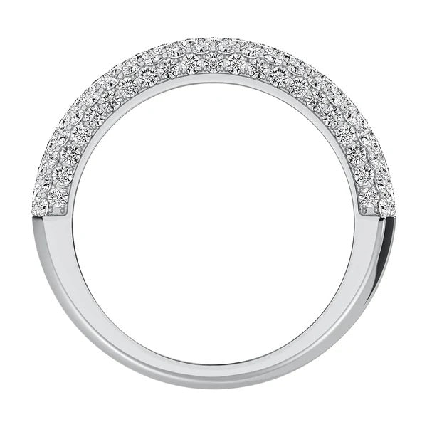 Men’s 14K White Gold Diamond 1/2 Ct.Tw. Pave Set Band