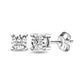 10K White Gold Diamond 1/10 Ct.Tw. Stud Earrings