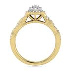 10K Yellow Gold Diamond 1/2 Ct.Tw. Engagement Ring