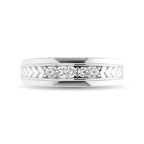Men’s 10K White Gold Diamond 1/4 Ct.Tw. Five Stone Band