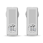Sterling Silver Diamond 1/20 Ct.Tw. Fashion Earrings