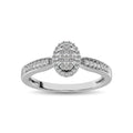 10K White Gold Diamond 1/4 Ct.Tw. Ring