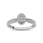 10K White Gold Diamond 1/4 Ct.Tw. Ring