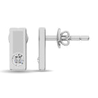 Sterling Silver Diamond 1/20 Ct.Tw. Fashion Earrings
