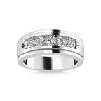 Men’s 14K White Gold Diamond 1 Ct.Tw. Wedding Band