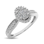10K White Gold Diamond 1/4 Ct.Tw. Ring
