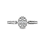10K White Gold Diamond 1/4 Ct.Tw. Ring
