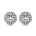 Sterling Silver Diamond 1/8 Ct.Tw. Fashion Stud Earrings