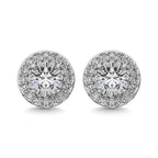 Sterling Silver Diamond 1/8 Ct.Tw. Fashion Stud Earrings