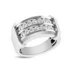 Men’s 10K White Gold Diamond 1/2 Ct.Tw. Round-Cut Wedding Band