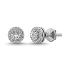 Sterling Silver Diamond 1/8 Ct.Tw. Fashion Stud Earrings