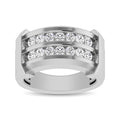 Men’s 10K White Gold Diamond 1/2 Ct.Tw. Round-Cut Wedding Band