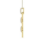 10K Yellow Gold Diamond 1/8 Ct.Tw. Cuban Link Pendant