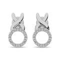 Sterling Silver Diamond 1/10 Ct.Tw. Fashion Earrings
