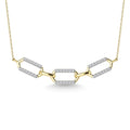10K Two Tone Diamond 1/6 Ct.Tw. Fashion Necklace
