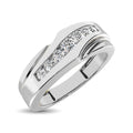 Men’s 10K White Gold Diamond 1/4 Ct.Tw. Band