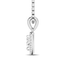10K White Gold Diamond 1/6 Ct.Tw. Heart Pendant