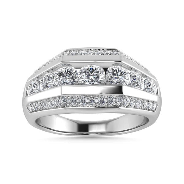 Men’s 14K White Gold Diamond 1 Ct.Tw. Fashion Ring