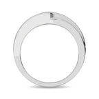 Men’s 10K White Gold Diamond 1/4 Ct.Tw. Band
