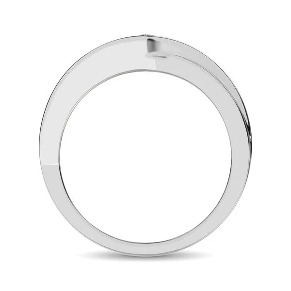Men’s 10K White Gold Diamond 1/4 Ct.Tw. Band
