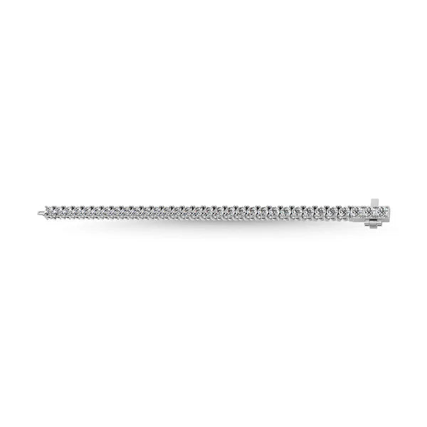 14K White Gold Lab Grown Diamond 3 Ct.Tw. Illusion Tennis Bracelet