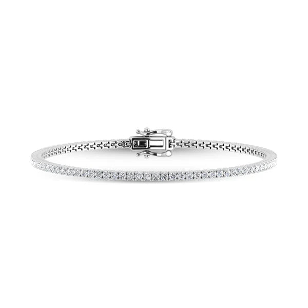 10K White Gold Lab Grown Diamond 2 Ct.Tw. Tennis Bracelet